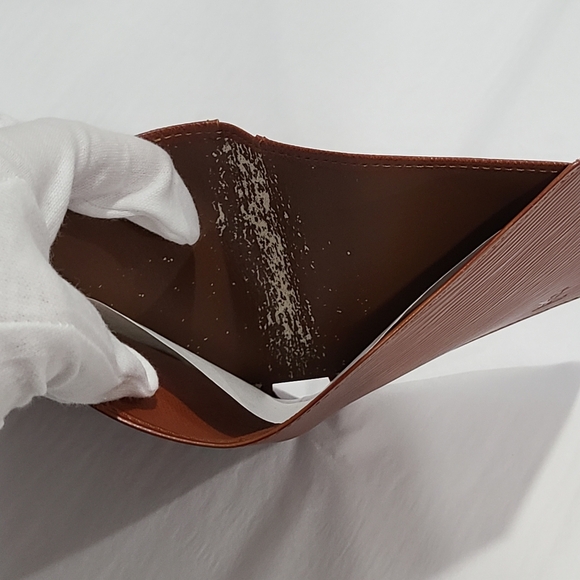 Louis Vuitton Cognac Epi Leather Slim Wallet - Picture 11 of 11